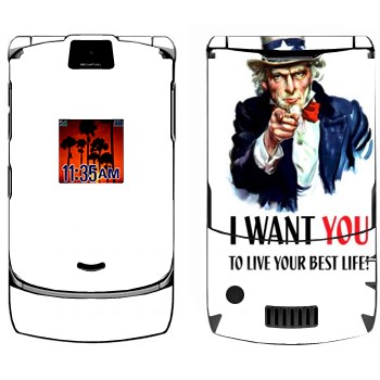   « : I want you!»   Motorola V3i Razr