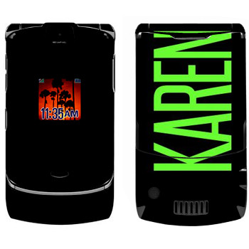   «Karen»   Motorola V3i Razr