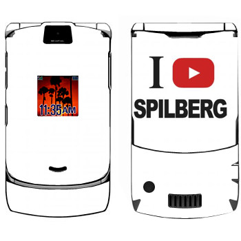   «I love Spilberg»   Motorola V3i Razr