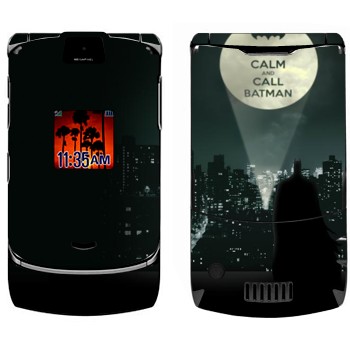   «Keep calm and call Batman»   Motorola V3i Razr