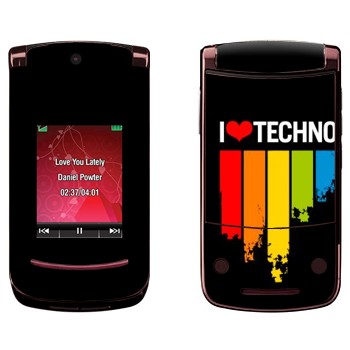   «I love techno»   Motorola V9 Razr2