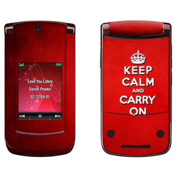   «Keep calm and carry on - »   Motorola V9 Razr2
