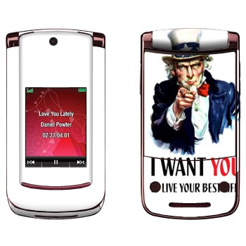   « : I want you!»   Motorola V9 Razr2