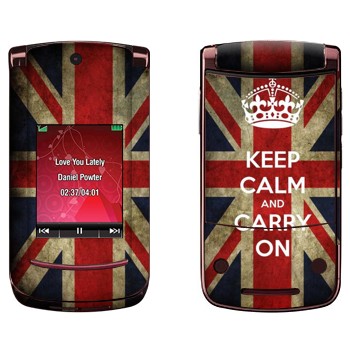   «Keep calm and carry on»   Motorola V9 Razr2