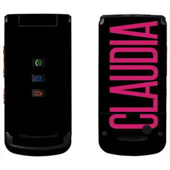   «Claudia»   Motorola W270