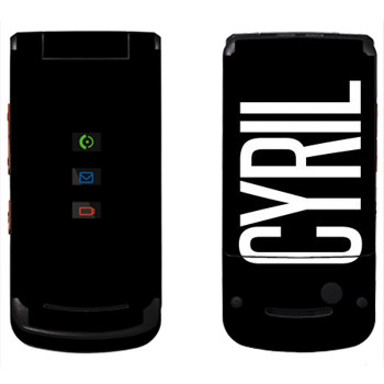   «Cyril»   Motorola W270