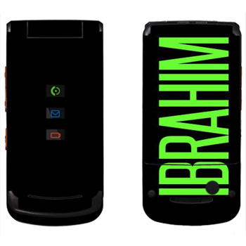   «Ibrahim»   Motorola W270