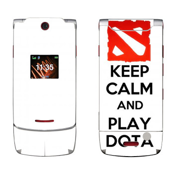   «Keep calm and Play DOTA»   Motorola W5 Rokr