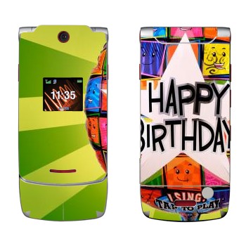   «  Happy birthday»   Motorola W5 Rokr