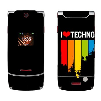   «I love techno»   Motorola W5 Rokr