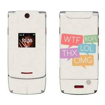   «WTF, ROFL, THX, LOL, OMG»   Motorola W5 Rokr