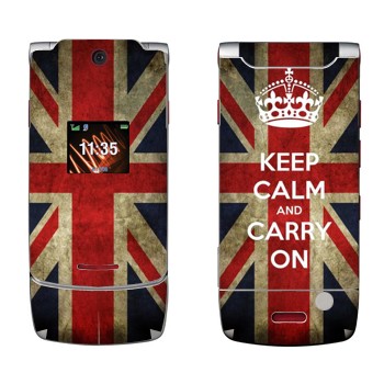   «Keep calm and carry on»   Motorola W5 Rokr