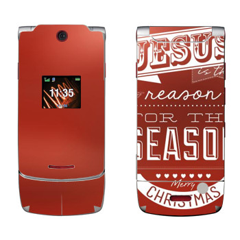   «Jesus is the reason for the season»   Motorola W5 Rokr