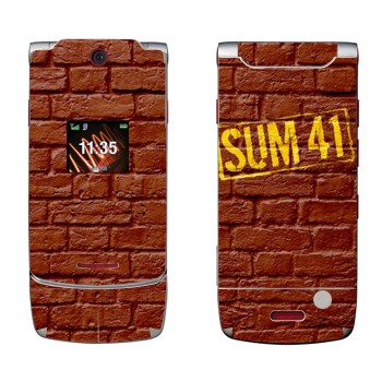  «- Sum 41»   Motorola W5 Rokr