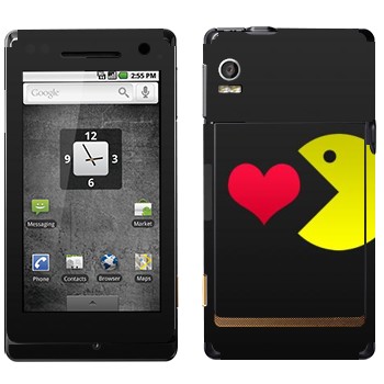   «I love Pacman»   Motorola XT702 Milestone