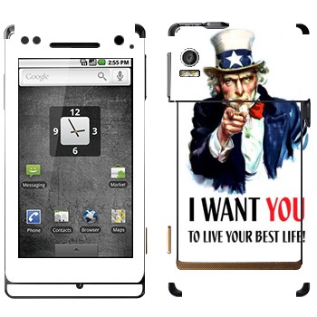   « : I want you!»   Motorola XT702 Milestone
