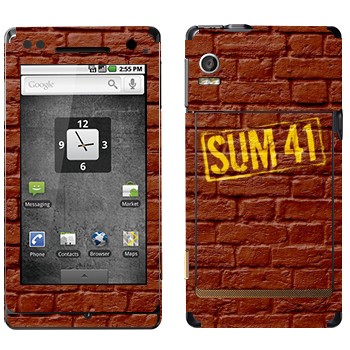   «- Sum 41»   Motorola XT702 Milestone