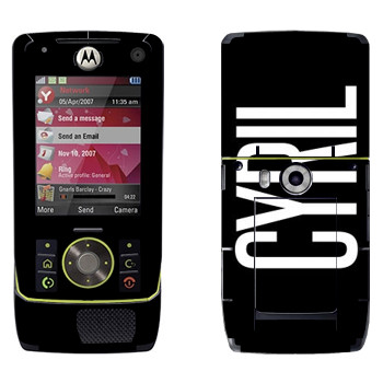   «Cyril»   Motorola Z8 Rizr