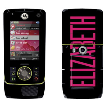   «Elizabeth»   Motorola Z8 Rizr