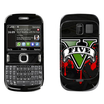   «GTA 5 - logo blood»   Nokia 302 Asha
