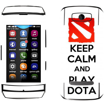   «Keep calm and Play DOTA»   Nokia 306 Asha