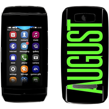   «August»   Nokia 306 Asha