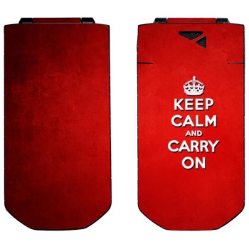   «Keep calm and carry on - »   Nokia 7070 Prism