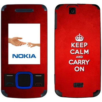   «Keep calm and carry on - »   Nokia 7100 Supernova