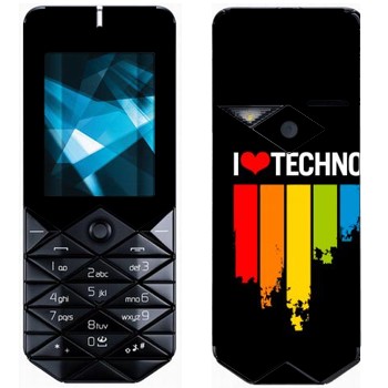   «I love techno»   Nokia 7500 Prism