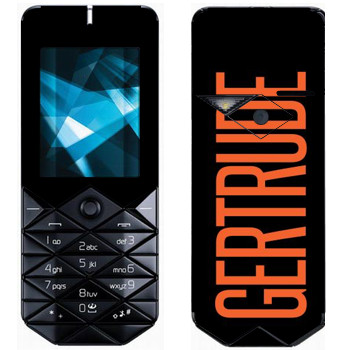  «Gertrude»   Nokia 7500 Prism