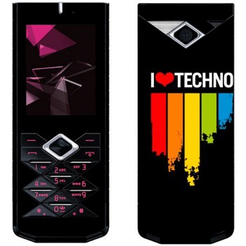   «I love techno»   Nokia 7900 Prism