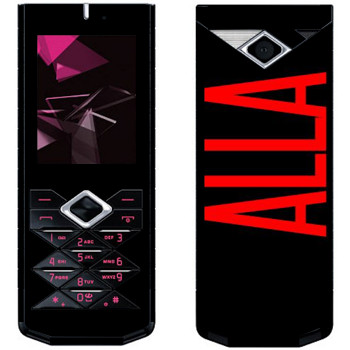   «Alla»   Nokia 7900 Prism