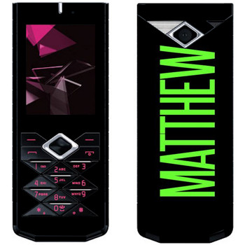   «Matthew»   Nokia 7900 Prism