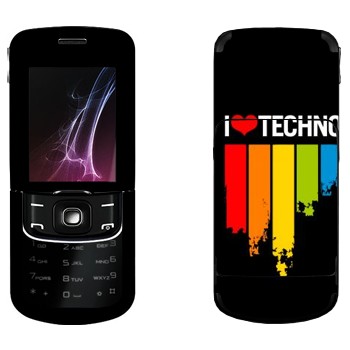   «I love techno»   Nokia 8600 Luna