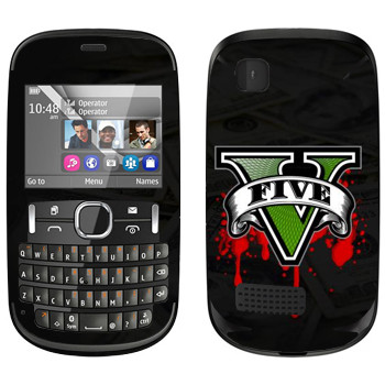   «GTA 5 - logo blood»   Nokia Asha 200