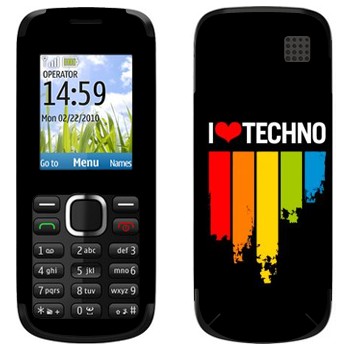   «I love techno»   Nokia C1-02