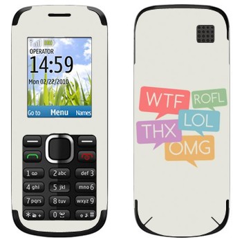   «WTF, ROFL, THX, LOL, OMG»   Nokia C1-02