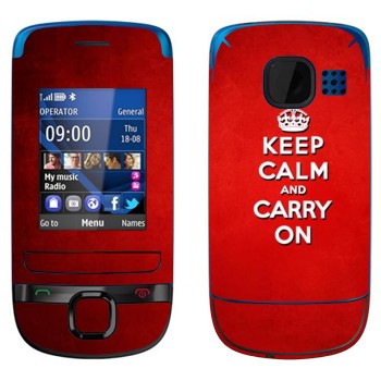   «Keep calm and carry on - »   Nokia C2-05