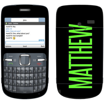  «Matthew»   Nokia C3-00