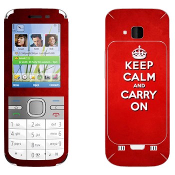   «Keep calm and carry on - »   Nokia C5-00