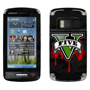   «GTA 5 - logo blood»   Nokia C6-01