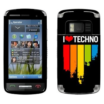   «I love techno»   Nokia C6-01