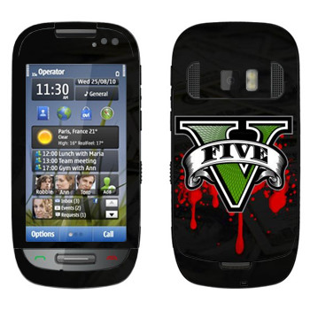   «GTA 5 - logo blood»   Nokia C7-00