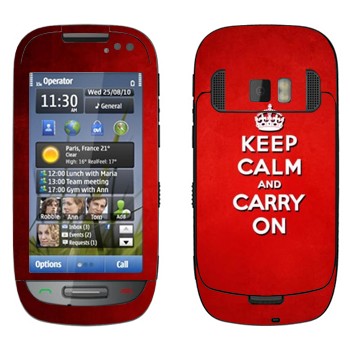   «Keep calm and carry on - »   Nokia C7-00