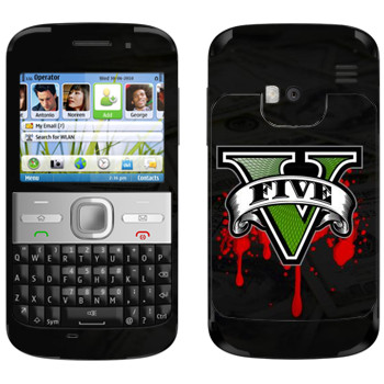   «GTA 5 - logo blood»   Nokia E5
