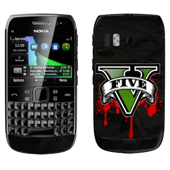   «GTA 5 - logo blood»   Nokia E6-00