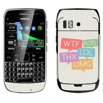   «WTF, ROFL, THX, LOL, OMG»   Nokia E6-00