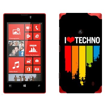   «I love techno»   Nokia Lumia 520