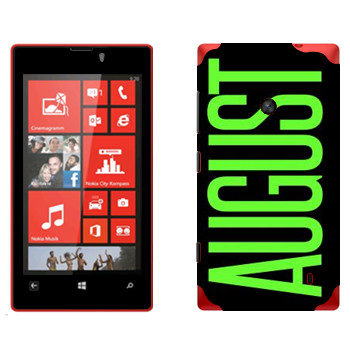   «August»   Nokia Lumia 520