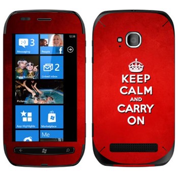   «Keep calm and carry on - »   Nokia Lumia 710
